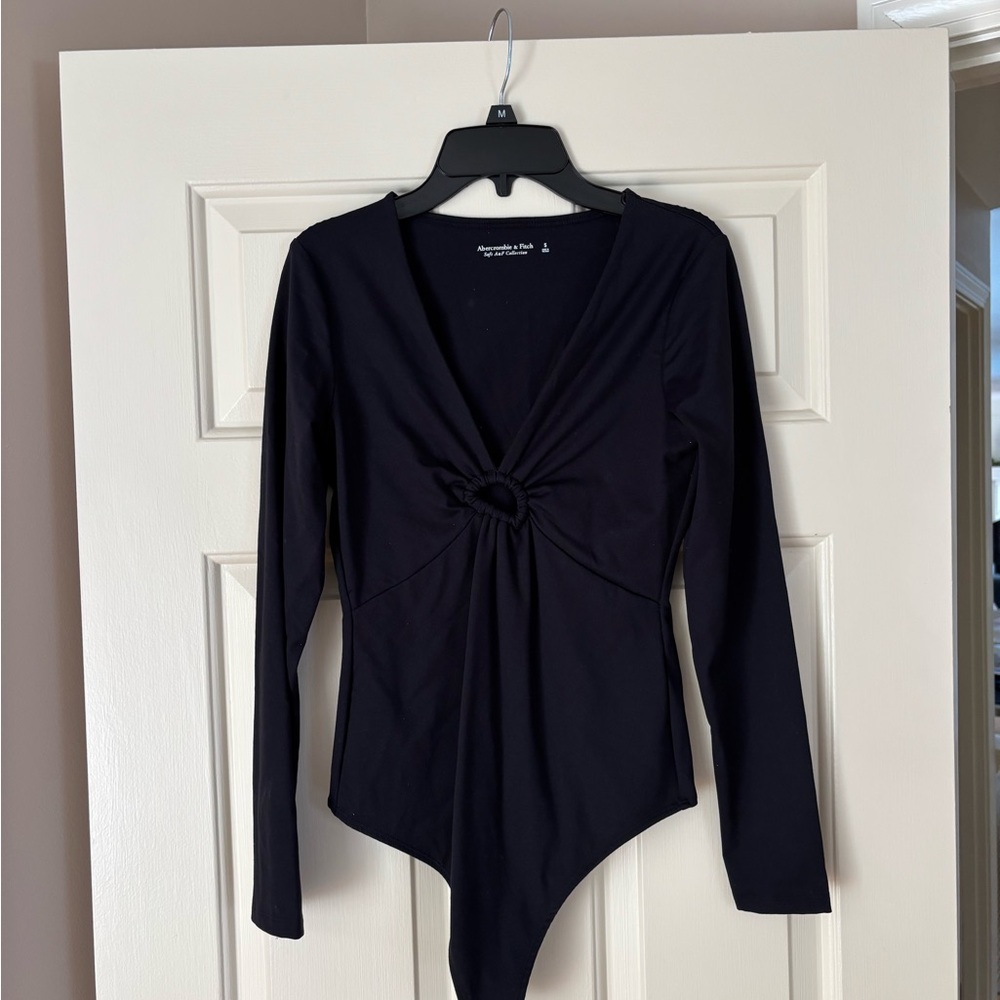 Abercrombie & Fitch Navy Long Sleeve Bodysuit
